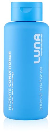 Luna Professional Haircare Hydrate Conditioner - Moisturising Hair Care with Hydrolyzed Wheat Protein for Dry and Lifeless Hair Strands - Nourishing Beauty Formula for Healthy-Looking Shine - 300ml