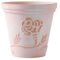 Navishendley Pots de fleurs en terre cuite blanche de style bohème vintage - Respirant - Pots romains décoratifs pour intérieur et extérieur - Jardinière pour terrasse, balcon, décoration d'intérieur