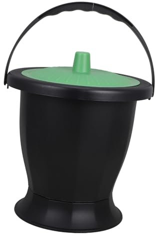 CALLARON Pot de Chambre avec Couvercle Crachoir Seau à Urine Pichet Nocturne Léger et Compact