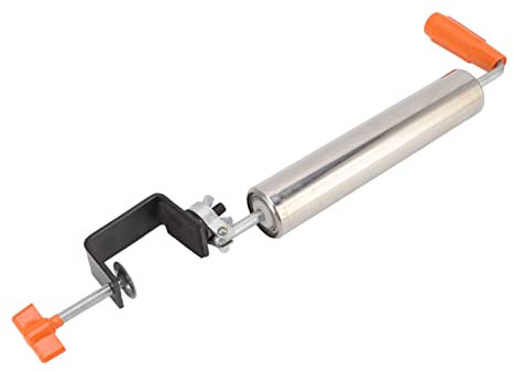 Edelstahl Rollstift Teigrolle festgelegt 360 ° Rotation Brotpizza Küche Back (Groß für <50 kg Hund 200x130x65mm)