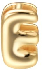 Aleasha Anhänger Buchstabe E Gold Namen DIY Kettenzubehör Zubehör für 1mm Kette（Nur Anhänger）