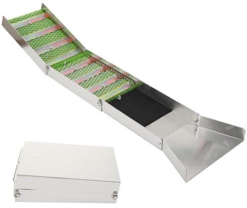 ECUTEE Scatola di Chiusura Pieghevole in Lega di Alluminio, Scatole Compatte da 127cm per Oro, Attrezzatura Portatile per la Prospezione Delloro, Kit per la Ricerca Delloro per Fiume Ruscello