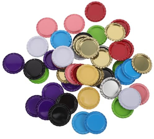 PRETYZOOM Bouchons De Bouteilles Plats Métal Pour Projets Artisanat Scrapbooking Décorations Et Fabrication De Bijoux