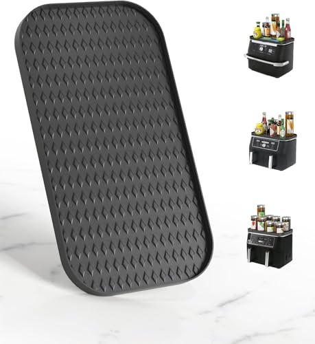 Accessoires Air Fryer pour Ninja 10.4L, Plat Silicone AF400EU AF500EU | AF451EU DZ401 Friteuse à Air Accessoires pour Ninja Foodi Max Dual Zone 9,5 L-10,4 L, Réutilisable Air Fryer Tapis Silicone