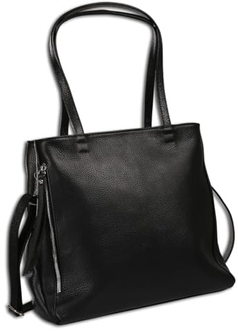 Toscanto Tasche schwarz Schultertasche groß 36x32cmx12cm OTT193SS1