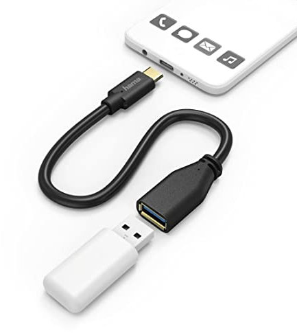 Hama 00178258 USB Kabel 0,15 m USB C USB A Schwarz