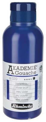 Schmincke – AKADEMIE® Gouache - feine Künstler-Gouache, Violettblau - 250 ml