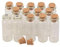 Jarvials 100pcs 14ml Bouteille en verre Transparent avec Bouchon en Liège Diamètre 22mm (14ml)