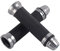 Fydun Motorrad Lenkergriffe Griff 22mm 1 Paar Motorrad CNC Aluminium Anti Rutsch Gummigriffe für 7/8 Lenker Fahrrad (Titan)