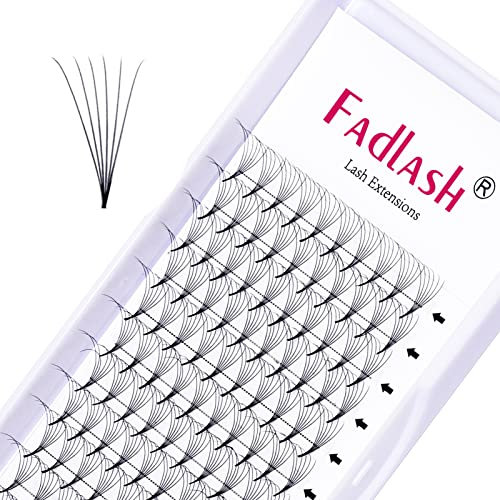 Fadlash de Cils Préproduction Russes Volume 6D 0.07mm D Curl 11mm Extensions de Cils Volume Naturel Longs Cils Professionnels(6D-0.07-D, 11mm)