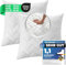 sei Design Lot de 2 oreillers 60 x 60 cm | Oreiller matelassé avec fermeture éclair | Certifié Ökotex | Lavable jusqu'à 95 °C | Fabriqué en Europe