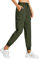 Libin Damen Cargohose Jogginghose Leichter Trekkinghose Wanderhose Schnelltrocken Wasserdicht Outdoorhose Sportlich Freizeit Reise, Armeegrün, XS