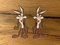 MG415 / 2X Coyote Road Runner Aufkleber 7,5x4cm Sticker Motorrad Auto Tank Hot Rod V8 V2 Bike Cafe Racer