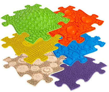 muffik Orthopädische Sensorik Strukturmatten Small-Set - 6 Teile für taktile Wahrnehmung