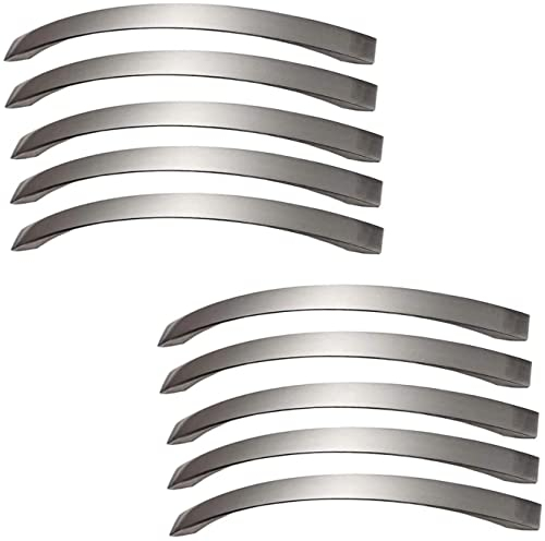 MARGUERASW Tiradores Cocina Plata Tiradores Armarios 192mm -10 Piezas Tiradores de Muebles tiradores de armario de cocina Acero Inoxidable