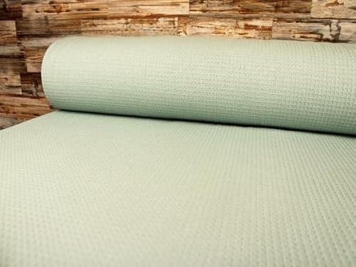 WAFFELSTOFF Baumwolle Stoff Meterware 240 cm Breite und Länge ab 50 cm WF002 (Muster 1)