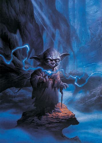 Displate Offiziell Star Wars MetallPoster Magnetische Befestigung Inklusive Lizenziert Bilder Hochwertiges Poster Moments Edge - Master Yoda Poster 45 cm x 32 cm