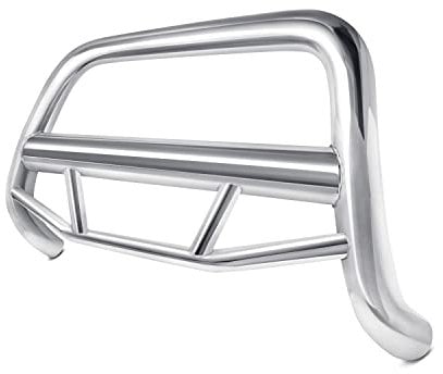 Black Horse Max Bull Bar Kit No Skid Plate Black Compatible with 2013-2016-Hyundai Santa Fe/2014-2015-Kia Sorento-MBB-HYB6101-PLFR