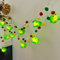 Riaxuebiy Niedliche Frosch Form Lichterketten,LED Frosch Nachtlicht Batteriebetriebenes für Halloween Weihnachten Home Party Kinder Schlafzimmer Dekoration (20er Led, Frosch+Haarball)