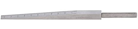 Calibre Cónico, Acero Inoxidable Fácil de Diferenciar Calibre de Cuña Soldado Portátil Escala Transparente Tratamiento Térmico Resolución 0,1 y 0,05 Mm para la Medición
