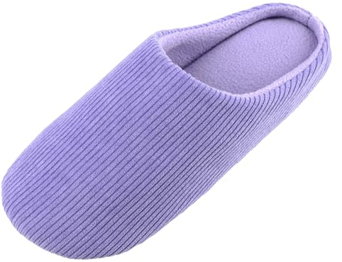 Knixmax Pantofole Uomo Donna Comode Ciabatte Estive con Memory Foam Morbide e Antiscivolo Slippers Viola EU40-41