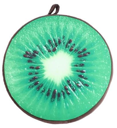 BESTonZON Obstkissen, Runde Obstkissen Gefüllt 3D-Dekorative Bodenkissen Stuhl Sitzkissenxsitzkissen, Kiwi Sitzkissen Dekorativ Kissen Für Schlafzimmer, Wohnzimmer, Büro