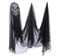 Spactz 1 Pcs Halloween Skeleton Hanging Ghost Decorations for Outdoor Indoor Party Bar Scary Props Decoration Black Halloween