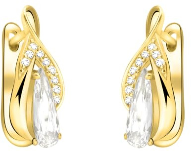 SOFIA MILANI - Damen Ohrringe 925 Silber - vergoldet/golden - Zirkonia Ohrhänger - E2287