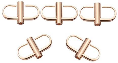 Lurrose 5pcs Slide Buckles Bag Chain Adjuster Adjustable Buckle for Chain Strap Bag Metallic Purse Bag Chain Buckles Screw Fastening Buckles Antique Belt Buckles Roller Rectangle