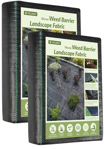 Velway Unkrautvlies Garten Extra Stark 2x25M - Unkrautvlies Wasserdurchlässig, Reißfestes Bodengewebe Unkrautflies für Garten, Hochbeet, Einfahrt usw., Anti Unkrautvlies Pflanzfolie