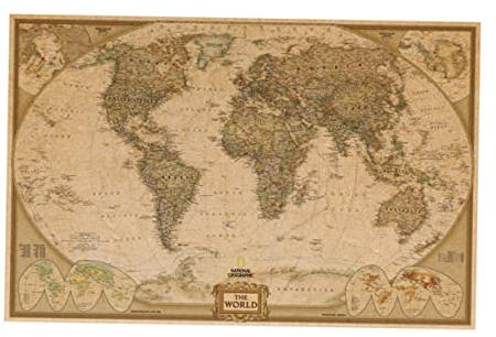 Veemoon Wandgemälde Poster mit Weltkarte world map poster weltkarte poster Embleme Vintage-Dekor Wandtattoos Bastelplakat Kraftpapier Wandaufkleber Ladenschild das Schild schmücken