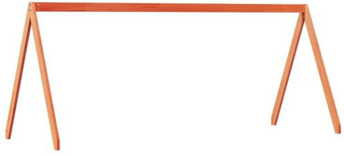 vidaXL Dach für Kinderbett, Kinderbettdach mit offener Seite, Kinderbetthimmel für Schlafzimmer, Bettdach Betthimmel, Wachsbraun Massivholz Kiefer