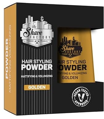 The Shave Factory Polvo Para Peinar El Cabello - Matificante Y Voluminizador Para Una Textura, Volumen Y Acabado Mate Inigualables - Perfecto Para Cada Estilo Y Tipo De Cabello 20G