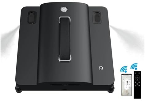 MZZYG Robot lavavetri W-S8S Robot for La Pulizia delle Finestre App Intelligente Controllo Remoto Robot Aspirapolvere Elettrico for Vetro Pulito con Spruzzo d'Acqua Automatico(W-S9S with App)