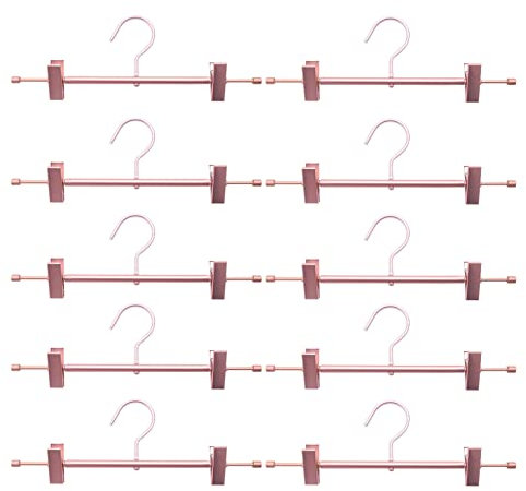 HOMEDEK 10 StüCke Hoch StäRke Stark Rose Gold Hosen Rock Unterseite AufhäNger mit Clip