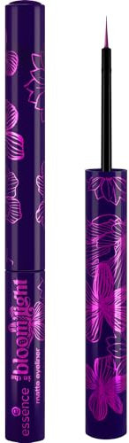 essence in the bloom'light matte eyeliner, Nr. 01, Violett, sofortiges Ergebnis, farbintensiv, vegan, ohne Mikroplastikpartikel, Nanopartikel frei, ohne Parfüm, 1er Pack (2.8ml)