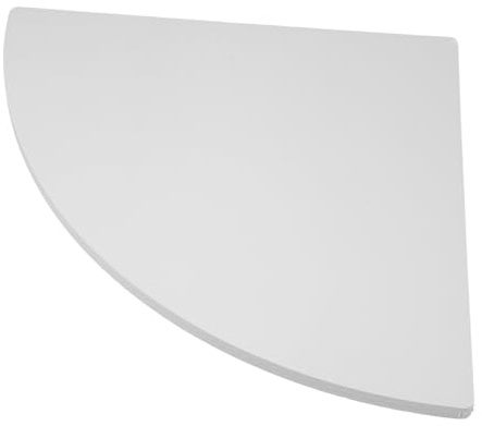 PAMINGONO Wandregal Eckregal Satz in Fächerform, Dreieckig, 30 cm | Pvc Weiß, Wandmontiert, für Wohn und Schlafraum, Ablage für Kleinteile und Schlüssel