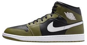 Nike Air Jordan 1 Mid Basketballschuhe für Herren, Schwarz, 8.5 UK (9.5 US)