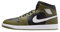 Nike Air Jordan 1 Mid Basketballschuhe für Herren, Schwarz, 8.5 UK (9.5 US)