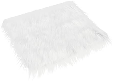 ibasenice Photography Blanket Photo Props Photography Wraps Blanket Newborn Blanket Photography Mat Rug Fur Blanket Area Rugs Photo Backdrop for Newborn White Faux Fur