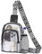Vinabilia Durchsichtige Tasche für Konzert, Transparente Umhängetasche Crossbody Schultertasche, Stadion Genehmigte Durchsichtig Brusttasche für Konzert Sport, Schwarz