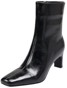 CHICMARK Donna Autunno Inverno Moda Kitten Heel Stivali corti, Nero , 39 EU