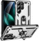 yanzi Kompatibel mit Samsung Galaxy S25 Ultra Smartphone Hülle(Silber)+3D Displayschutzfolie[Militär-Stoßfeste]-[Ständer] Schutzhülle Rugged Kratzfest Bumper Handyhülle für Galaxy S25 Ultra-2025