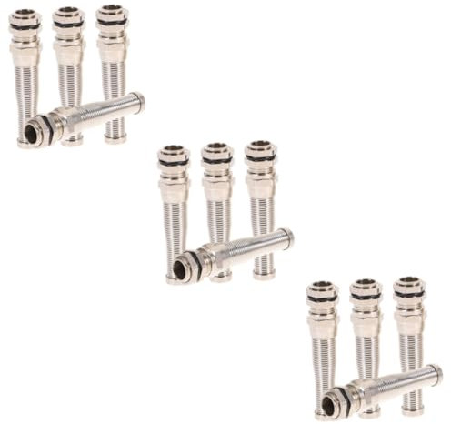 HYTROVE 12pcs Cable Gland Connector for Strain Relief Anti-bending Joint Accessory for Electrical Appliances Junction Box and Connections