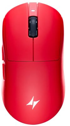 ATK Dragonfly A9 Ultimate Wireless Gaming Mouse - Red | 55g Lightweight, PAW3950 Ultra Sensor, Up to 42,000 DPI, 8K Polling Rate, 800 Hr Battery Life, Dual-Mode 2.4G/Wired