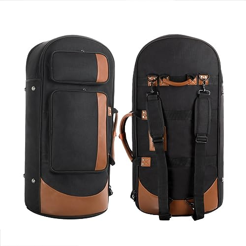 HDYNUZ Euphonium-Tasche, Etui für aufrecht stehendes Euphonium, Tenorhorn und Bariton, professioneller Instrumentenrucksack für Bühnenauftritte und Konzerte