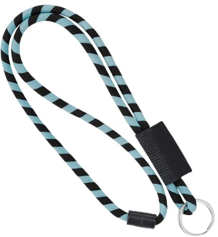 webbomb Tubular Lanyard Schlüsselband - rund weich lang mit Karabinerhaken Sicherheitsverschluss & Schlüsselring als Schlüsselanhänger Keychain für Ausweis Handy Schlüssel