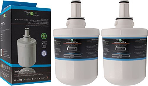 FilterLogic FFL-180SK | Lot de 2 - Filtre à eau compatible avec Samsung HAFIN2/EXP, DA29-00003G, HAFIN2, HAFIN1/EXP, HAFIN1, DA29-00003F, DA97-06317A Cartouche filtrante pour réfrigérateur américain