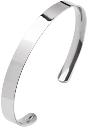 Treasure Bay Atemberaubende Silber Armreif für Männer und Frauen, hergestellt aus massivem 925 Sterling Silber