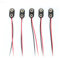 YTIan 5pcs Nero Hard Plastic Housing 1 Tipo Filo 9V Batteria Clip Connettore